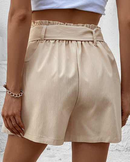 Perfee Belted Shorts with Pockets 