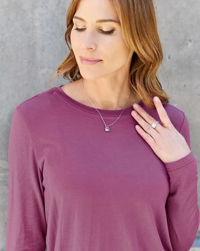 Basic Bae Full Size Round Neck Long Sleeve Top