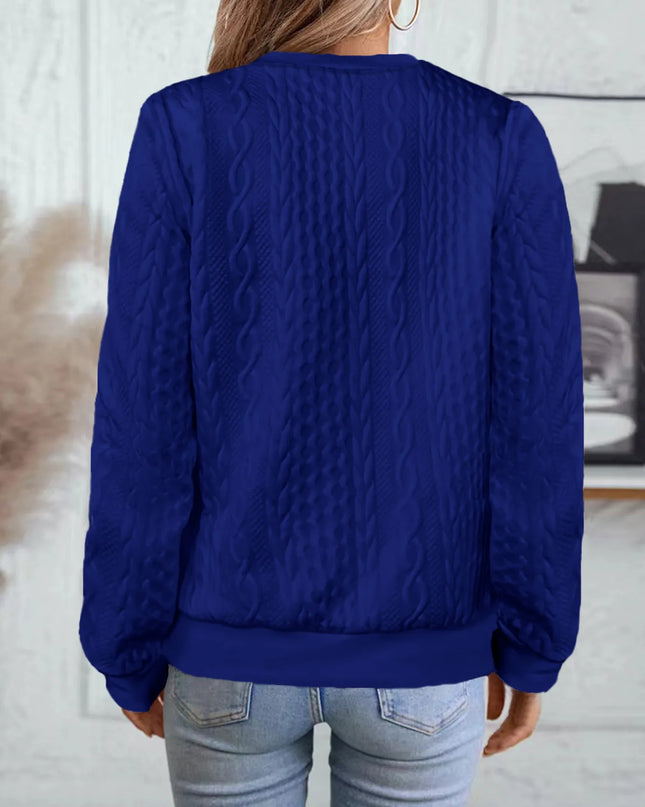 Texture Zip Up Long Sleeve Jacket