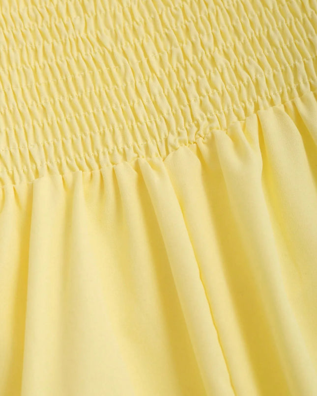 Smocked Back Slit Cami Dress