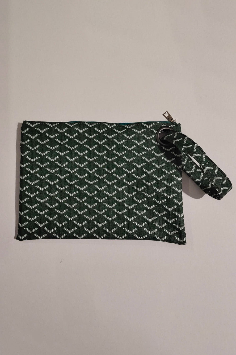 Carry Your Love Plaid Wristlet Army Green One Size