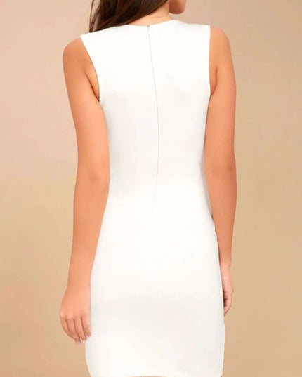 V-Neck Sleeveless Dress