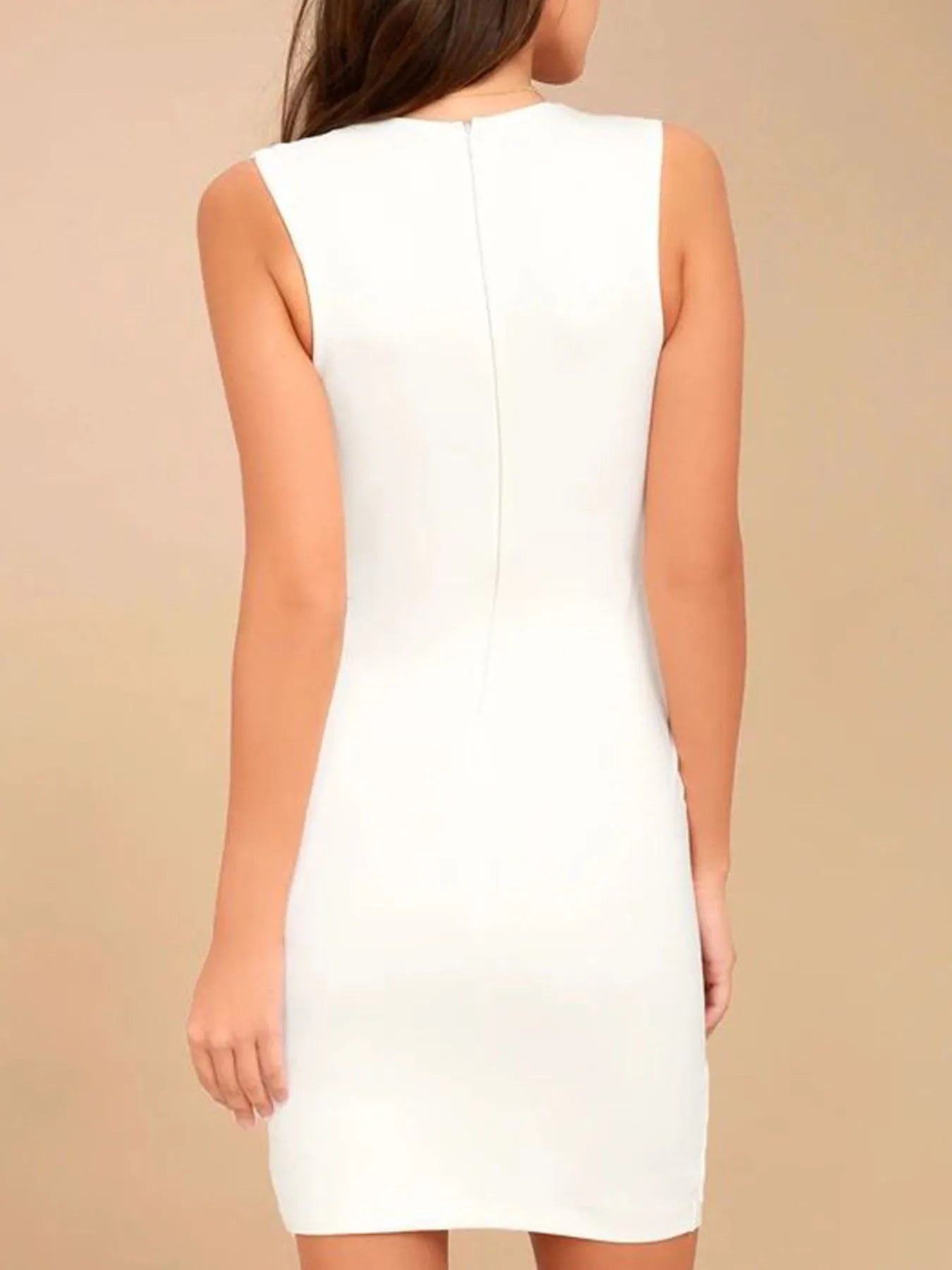 V-Neck Sleeveless Dress