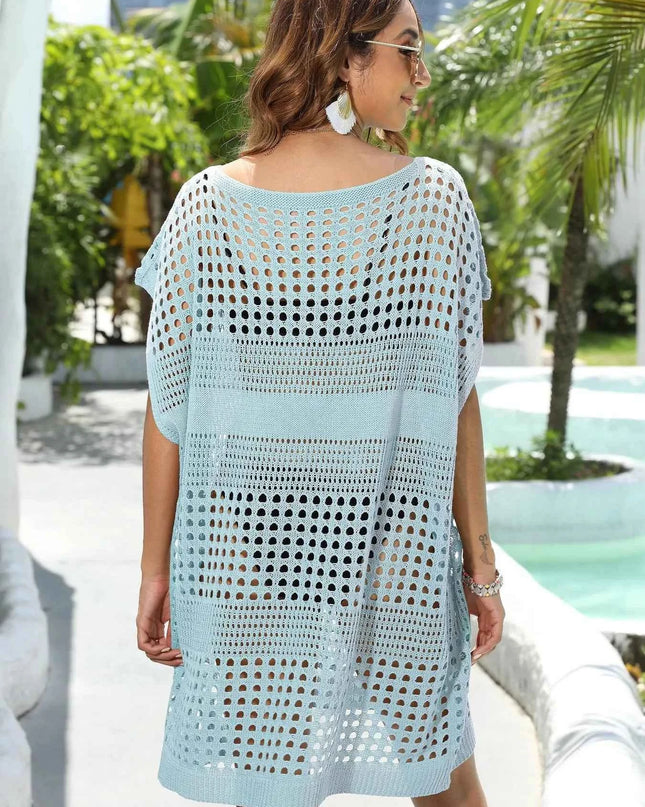 Crochet Knit Beach Cover Up Dress