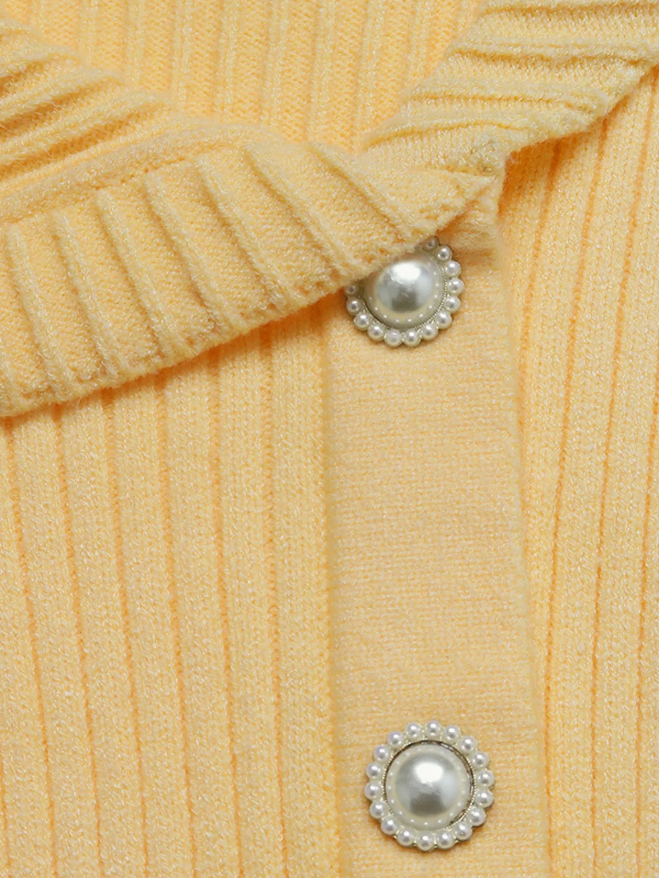 Asymmetrical Ribbed Button Up Cardigan