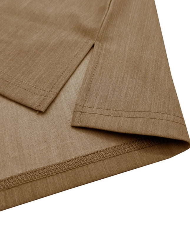 Men's Contrast Collar Pocket Polo Shirt