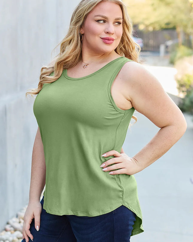 Basic Bae Bamboo Full Size Round Neck Tank