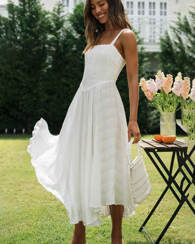 Square Neck Wide Strap Cami Dress