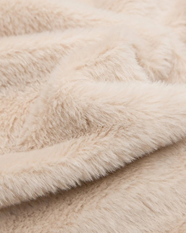 Men's Faux Fur Hooded Zip Up Jacket