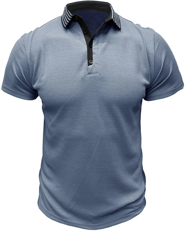 Men's Classic Textured Golf Polo Shirt