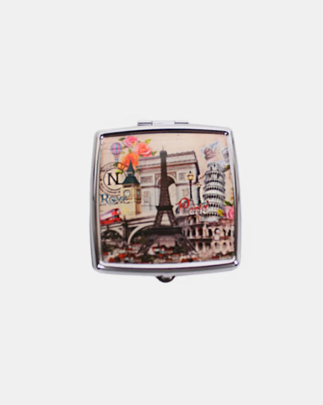 Nicole Lee USA Printed Metallic Square Pill Case Europe One Size