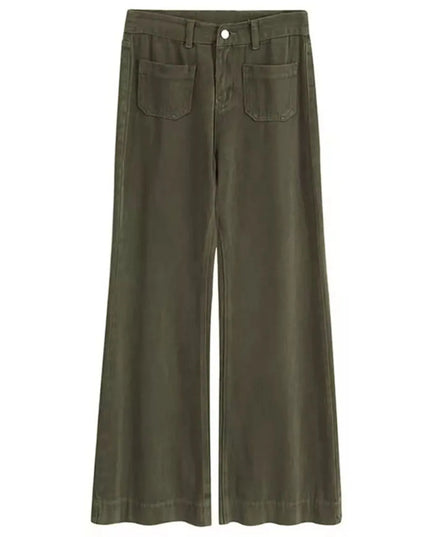 Full Size Wide Leg Pants with Pockets Plus Size