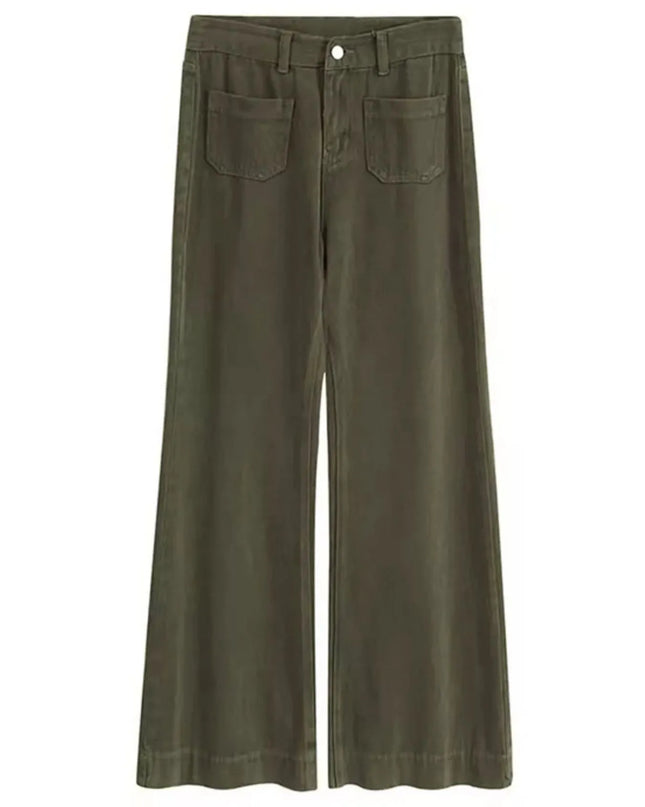 Full Size Wide Leg Pants with Pockets Plus Size