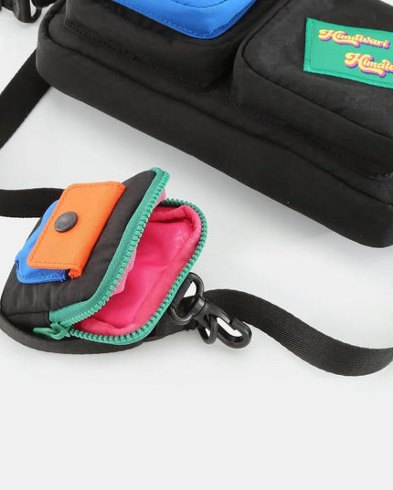 Himawari Removable Strap Nylon Crossbody Bag with EarPods Bag