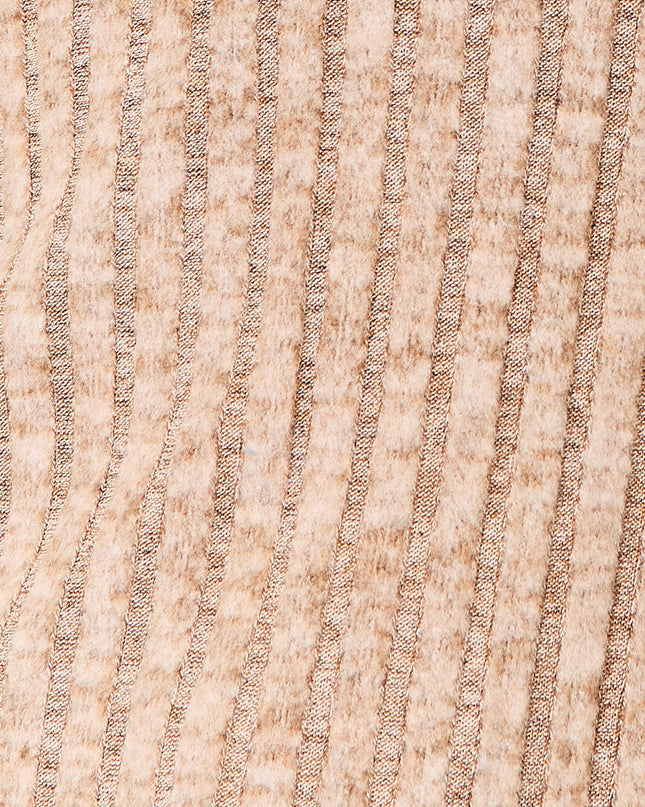 Double Take Notched Neck Ribbed Long Sleeve T-Shirt