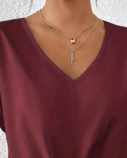 V-Neck Twist Front Top 