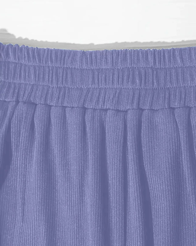 Side Tie Round Neck Tank and Pants Set