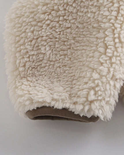 Zip Up Long Sleeve Plush Jacket