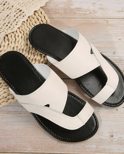 Toe Loop Flats Sandals 