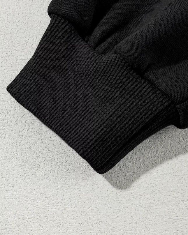 Drop Shoulder Zip Up Jacket and Drawstring Pants Active 2pcs Set