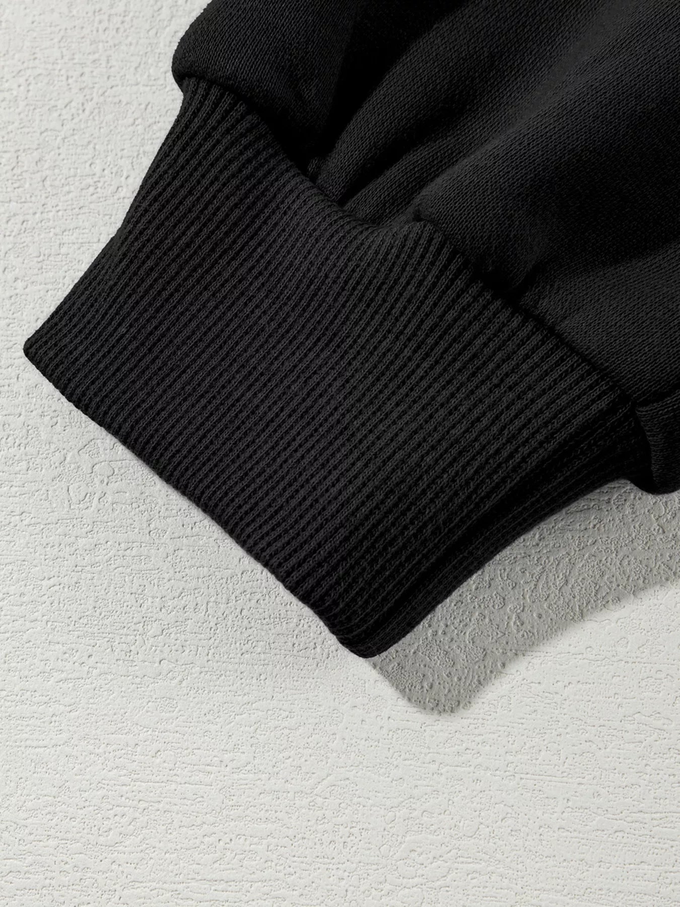 Drop Shoulder Zip Up Jacket and Drawstring Pants Active 2pcs Set