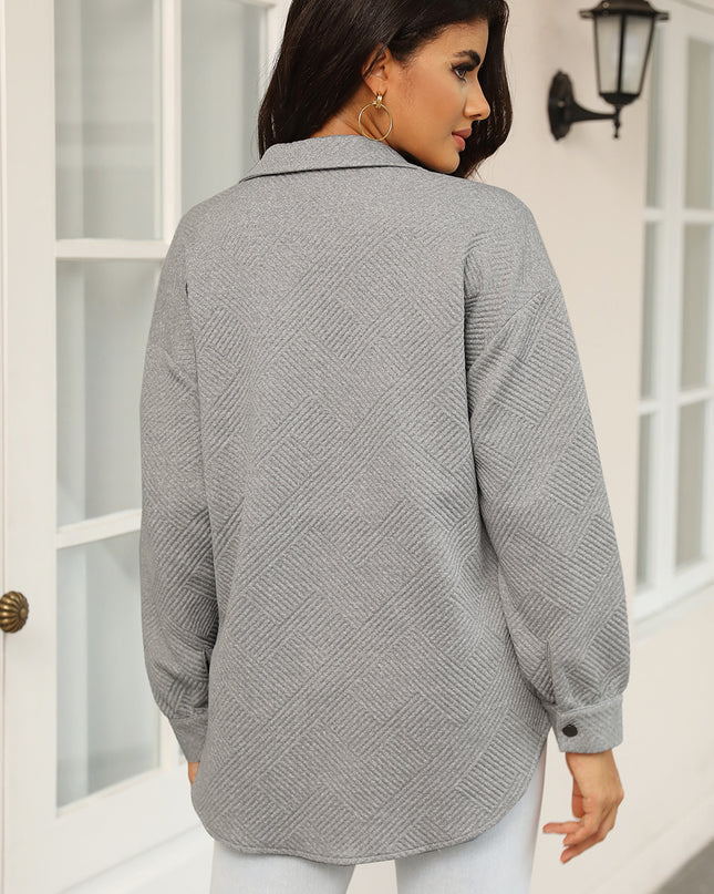 Snap Down Collared Jacket