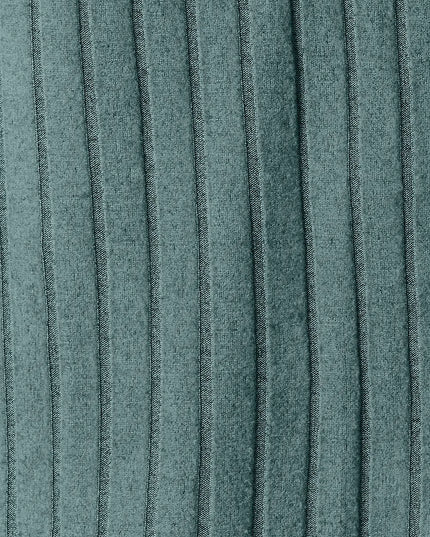 Basic Bae Full Size Ribbed Round Neck Long Sleeve Slit Top