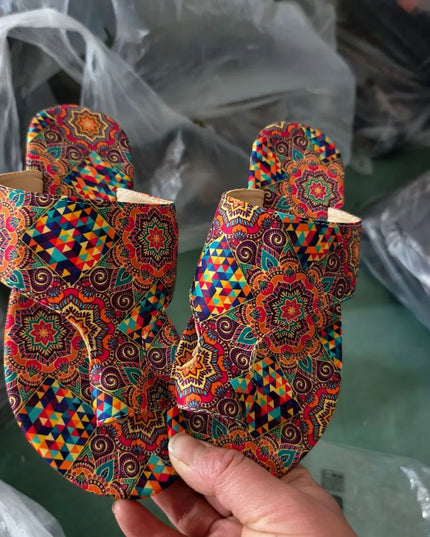 Toe Loop Flats Sandals