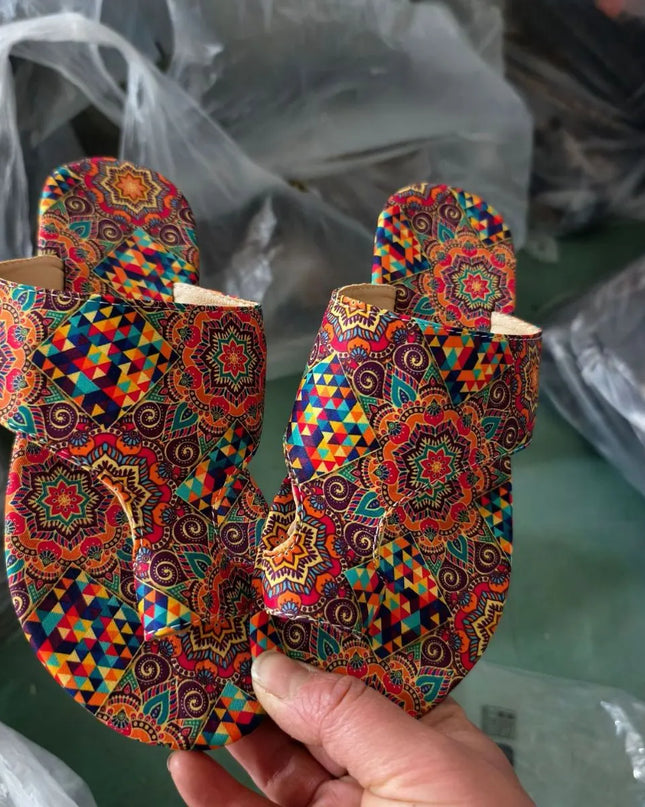 Toe Loop Flats Sandals