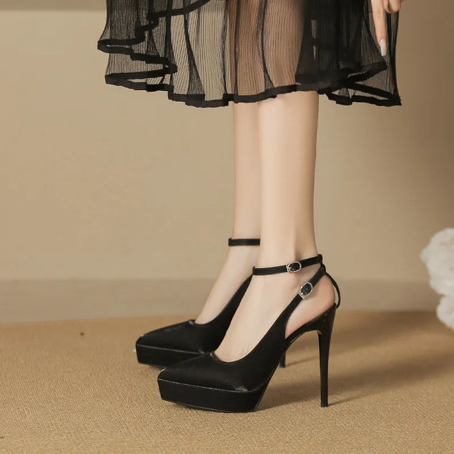 Point Toe Stiletto Pumps 