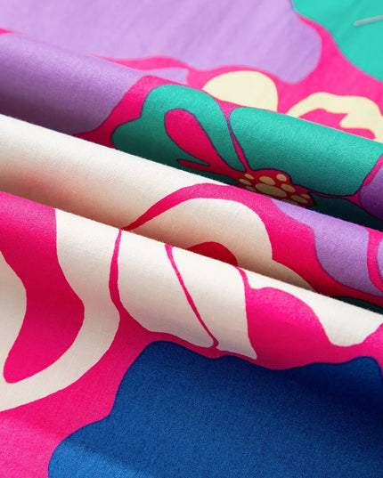 Floral Print Shirred Spaghetti Strap Loose Maxi Dress