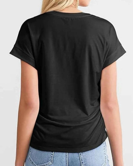Round Neck Short Sleeve T-Shirt