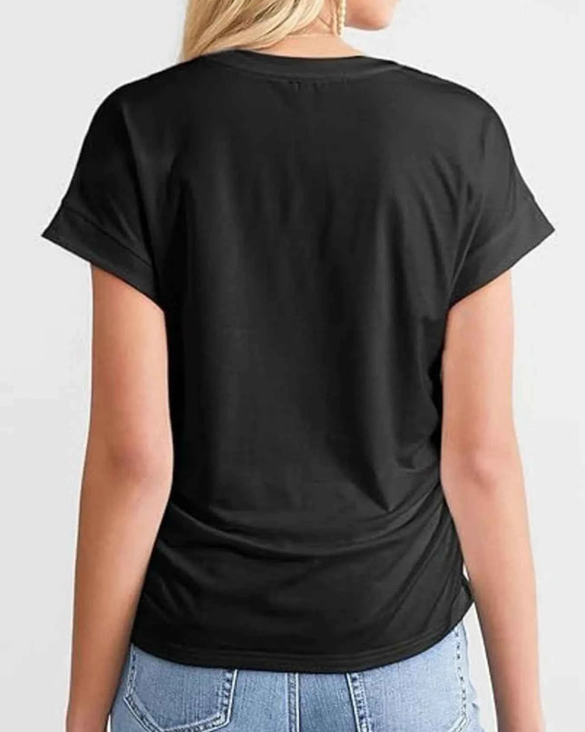 Round Neck Short Sleeve T-Shirt