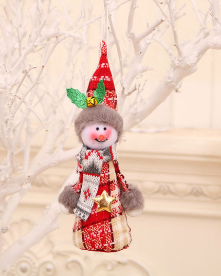 Assorted 2-Piece Christmas Doll Hanging Widgets Style B One Size