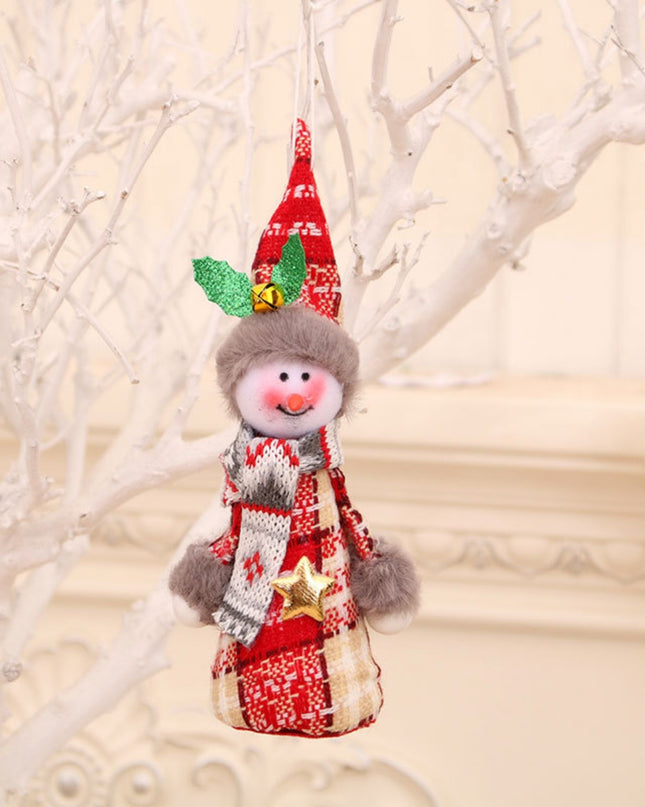 Assorted 2-Piece Christmas Doll Hanging Widgets Style B One Size