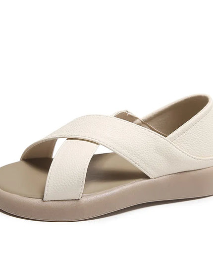 Crossover Platform Comfort Sandals