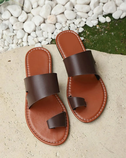 Toe Loop Flat Sandals