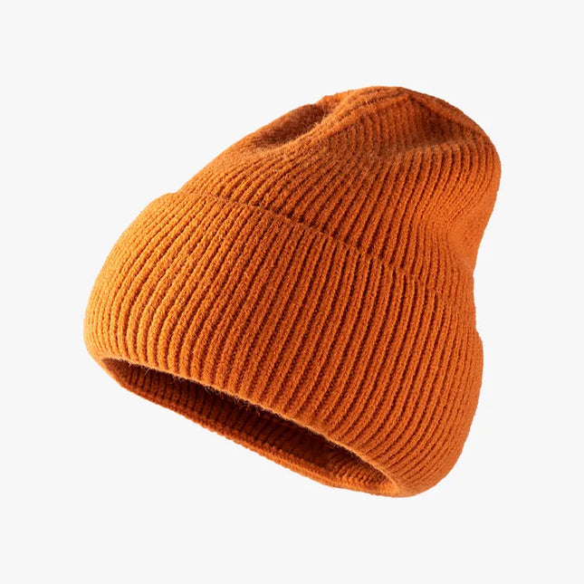 Thermal Solid Knit Hat Terracotta One Size