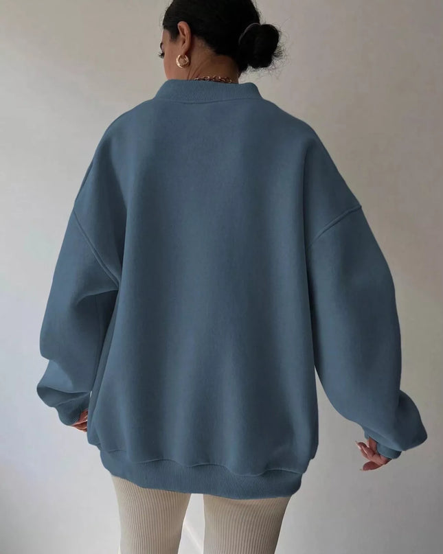 Dropped Shoulder Long Sleeve Oversized Sweatshirt