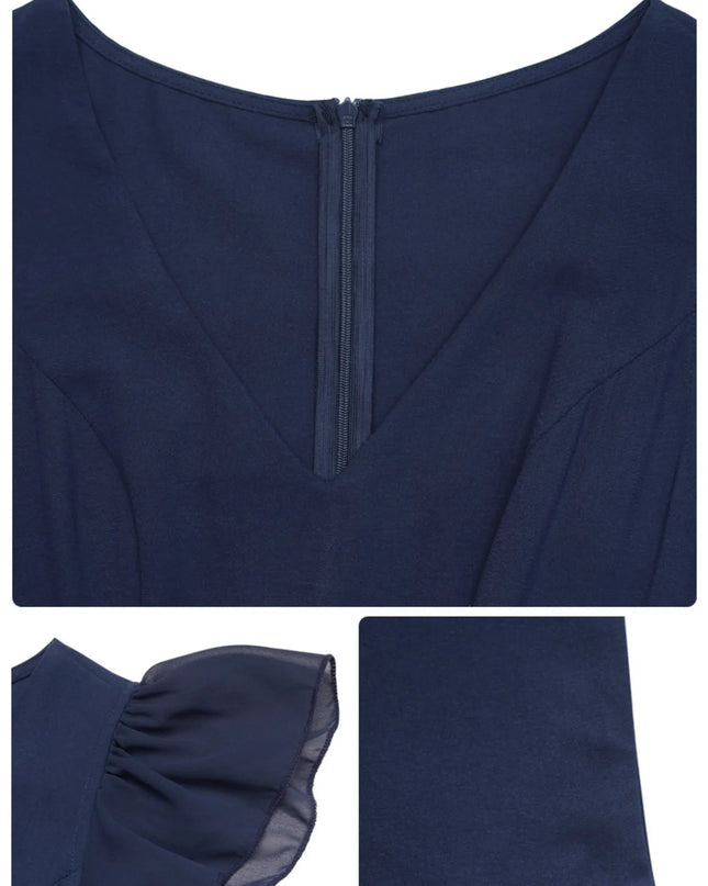 V-Neck Wide Leg Jumpsuit 