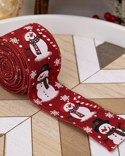 Christmas Snowman Decorative Ribbon
