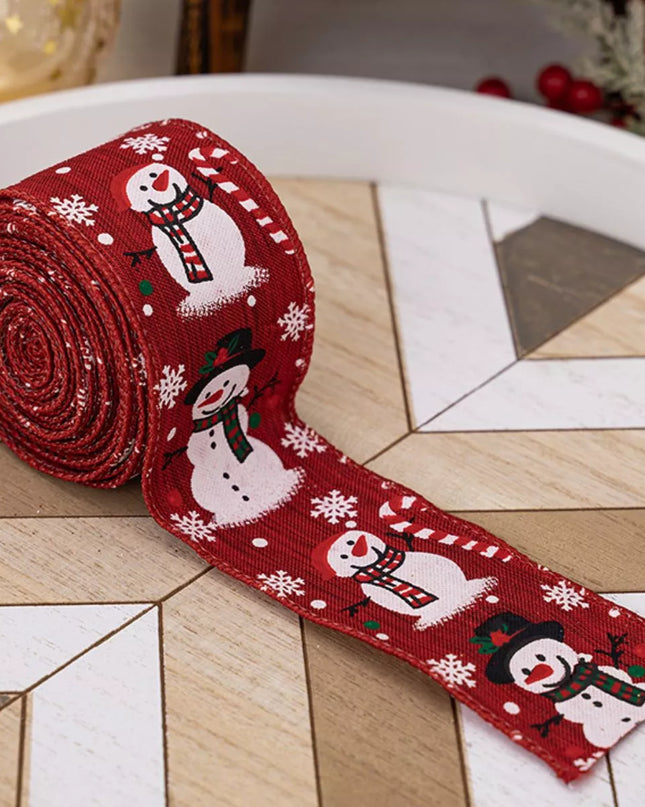 Christmas Snowman Decorative Ribbon