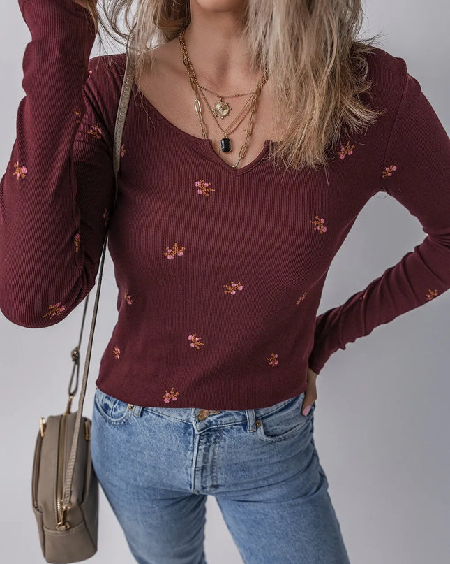 Floral Long Sleeve T-Shirt