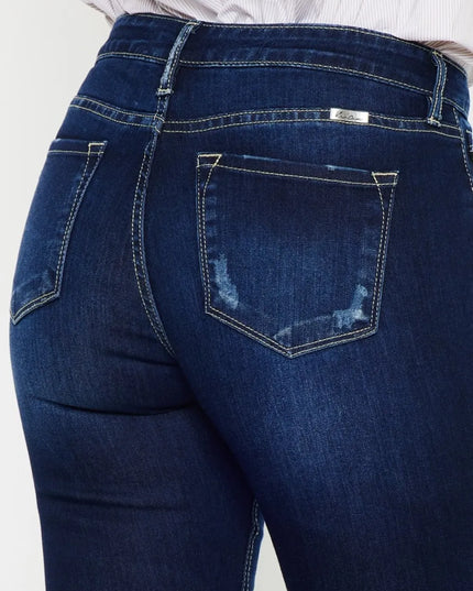 Kancan Mid Rise Slim Flare Jeans