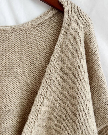 Tied Drop Shoulder Cardigan