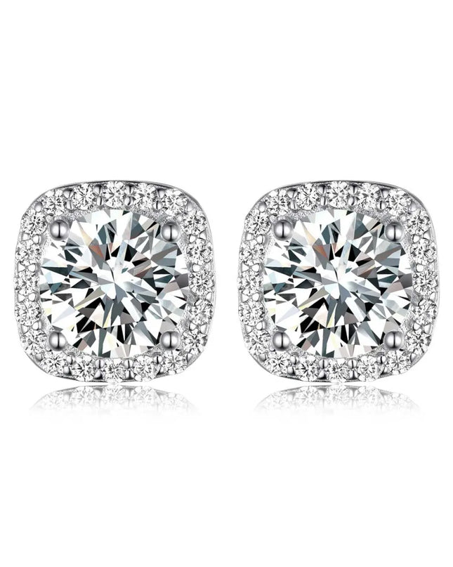 2.4 Carat Moissanite Stud Earrings