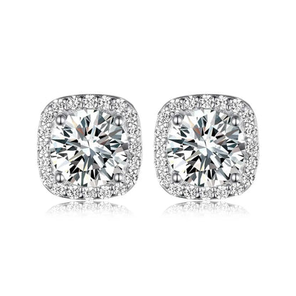2.4 Carat Moissanite Stud Earrings