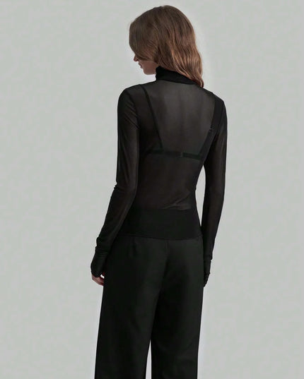 Turtleneck Long Sleeve Top