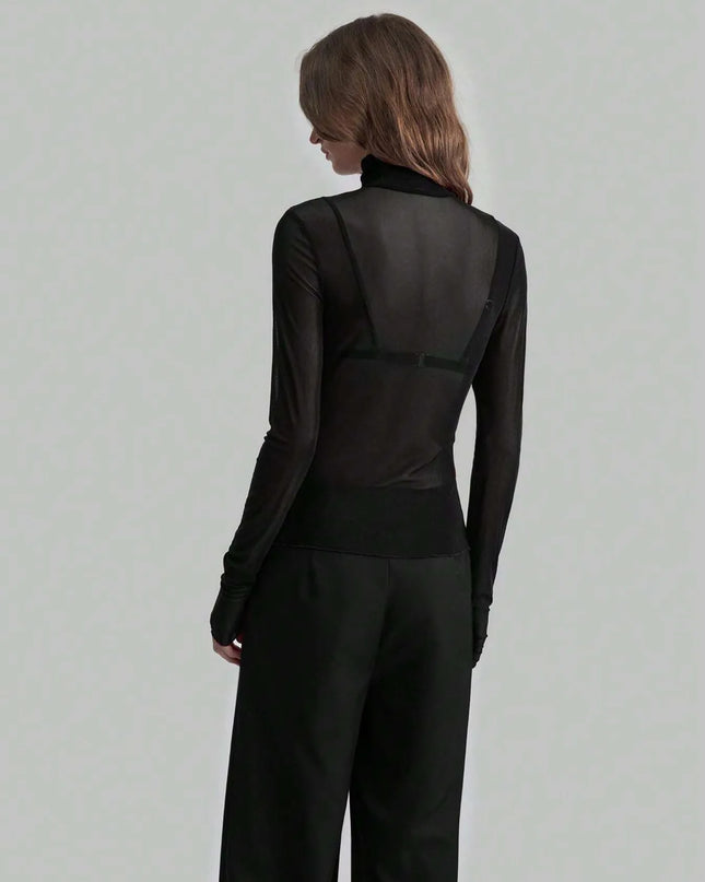 Turtleneck Long Sleeve Top