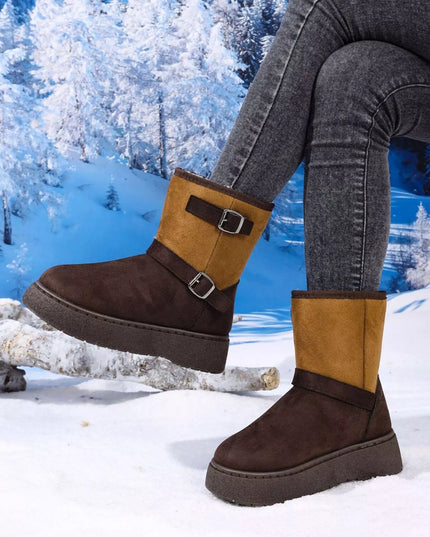 Round Toe Platform Boots